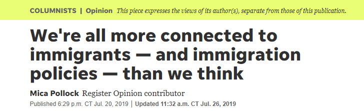 “We’re All More Connected to Immigrants – and Immigration Policy – Than We Think.”
