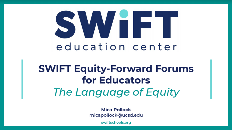 The Language of Equity: One Introduction to Some Core Ideas from Schooltalk